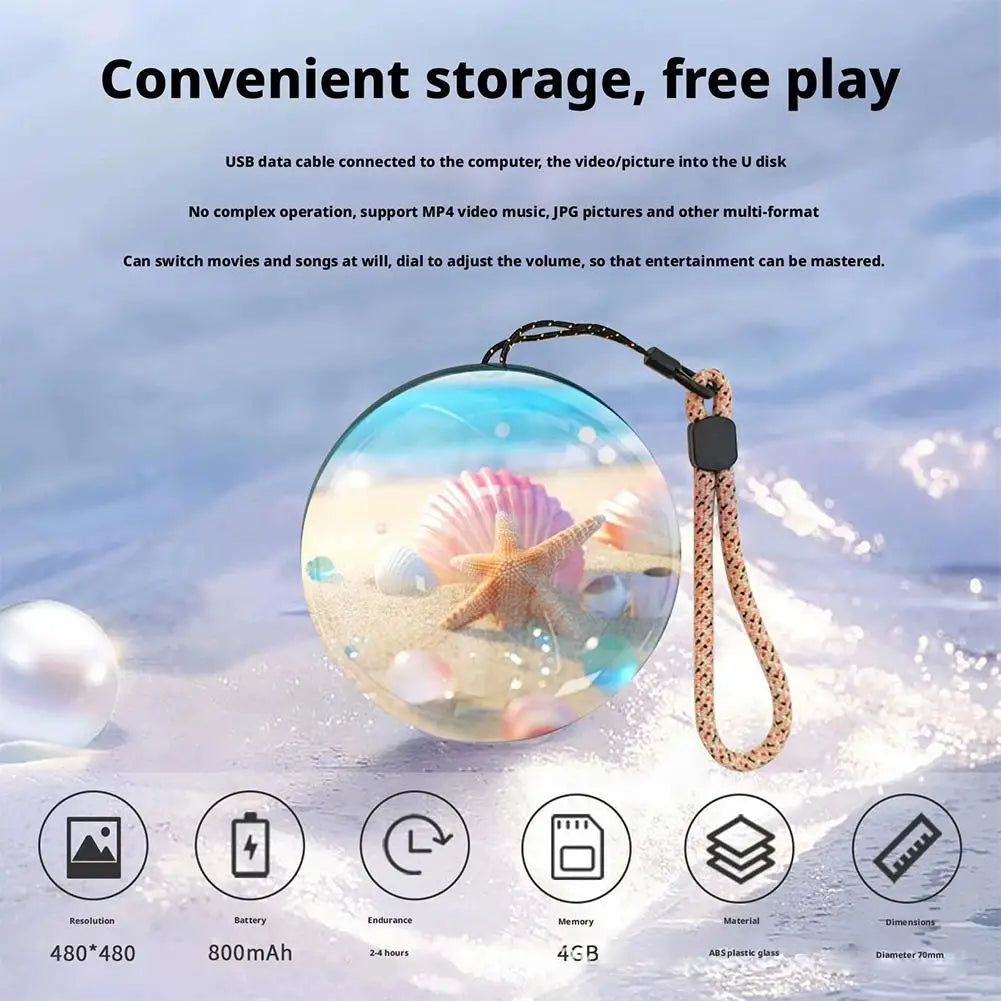 Magic Crystal Ball - Electronic Memory Ball with Audio and Video Display (Good for Birthday Gift/Souvenir for Family and Friends)