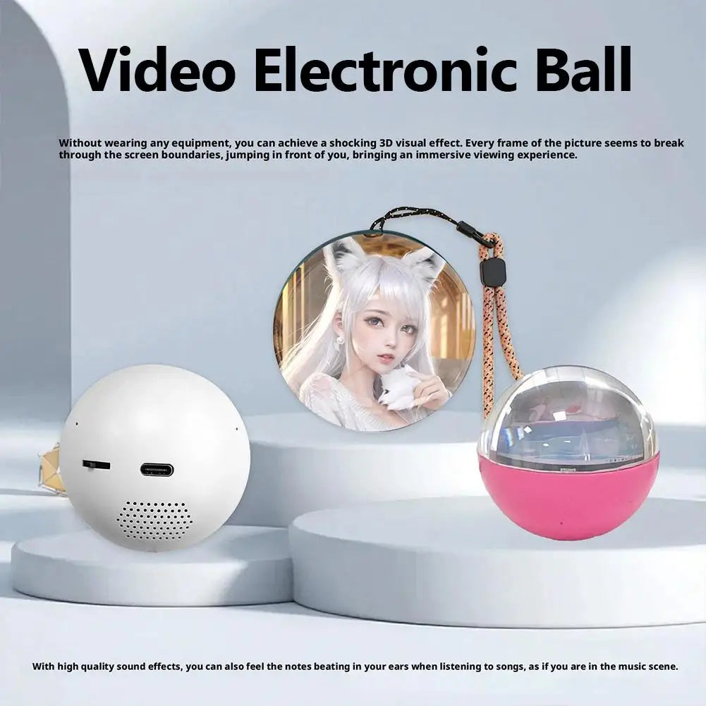 Magic Crystal Ball - Electronic Memory Ball with Audio and Video Display (Good for Birthday Gift/Souvenir for Family and Friends)