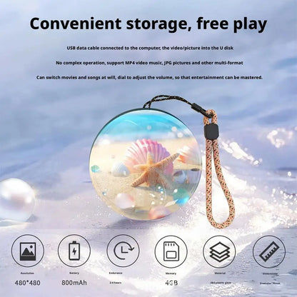 Magic Crystal Ball - Electronic Memory Ball with Audio and Video Display (Good for Birthday Gift/Souvenir for Family and Friends)