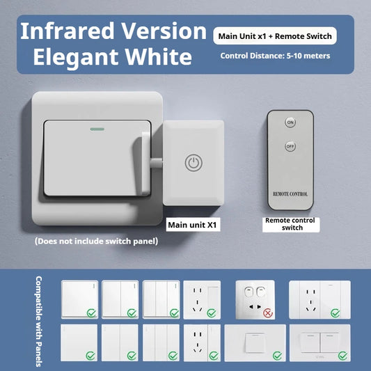 Wiring-Free Wireless Remote Control Turn Off/On Tool Automatic Button Pusher Lazy Remote Control Light off Switchs Button